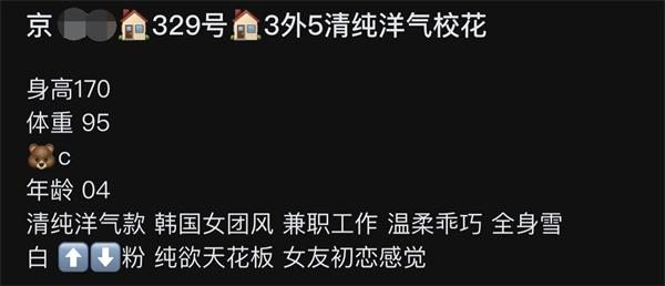 北京04/170/C/清纯洋气校花